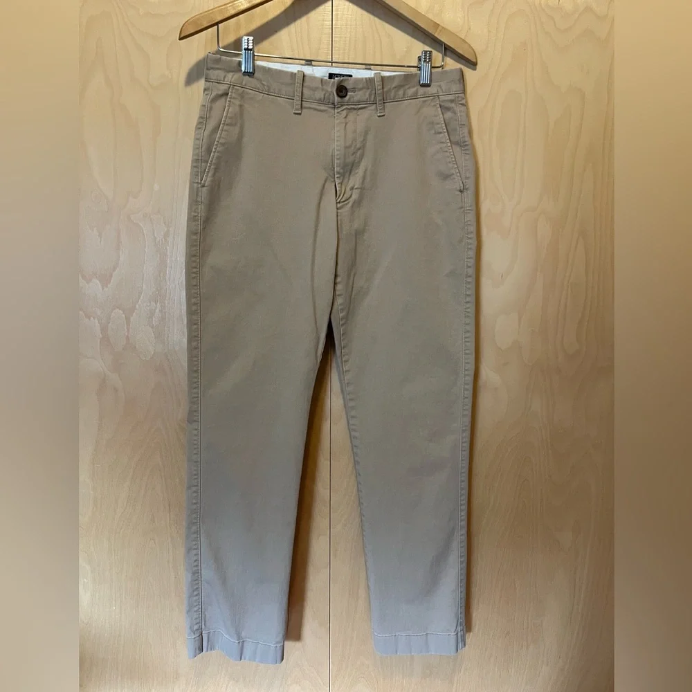 J Crew men’s straight flex khakis